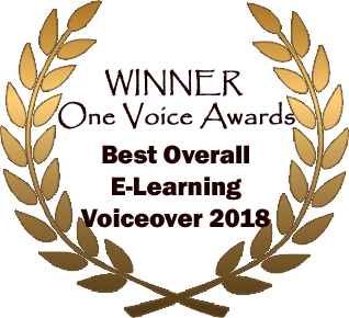 Winner UK Enterprise Awards - Best Overall E-Learning voiceover 2018. 