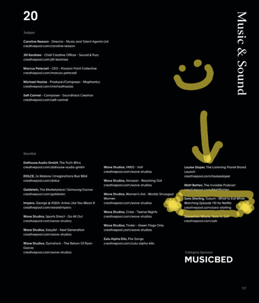 Scripts synchronicity and voice over heaven - Sara Starling - Creativepool Finalist 2022