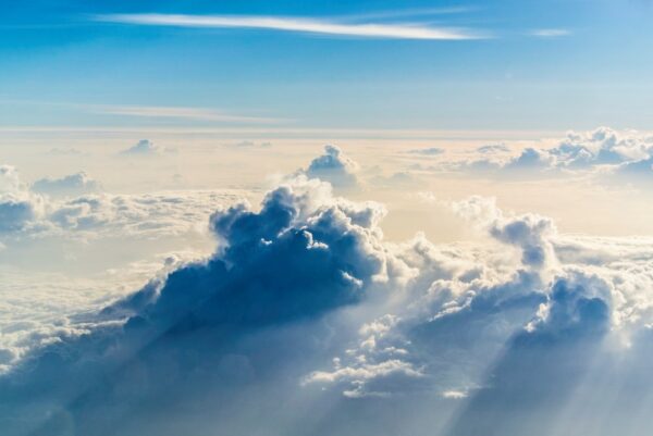 Scripts synchronicity and voice over heaven - white clouds during daytime by Kaushik Panchal