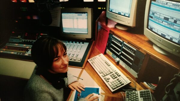 Sara Starling in BBC TV presentation, Llandaff, Cardiff